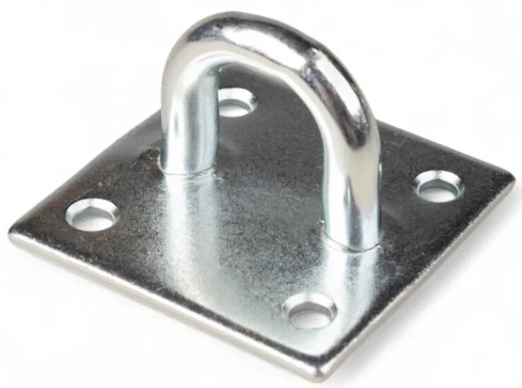 55 x 55 mm 8 mm dik verzinkt dekoog -&nbsp;vloeroog - bindoog - aanhangeroog - montagebeugel&nbsp;- grondplaat