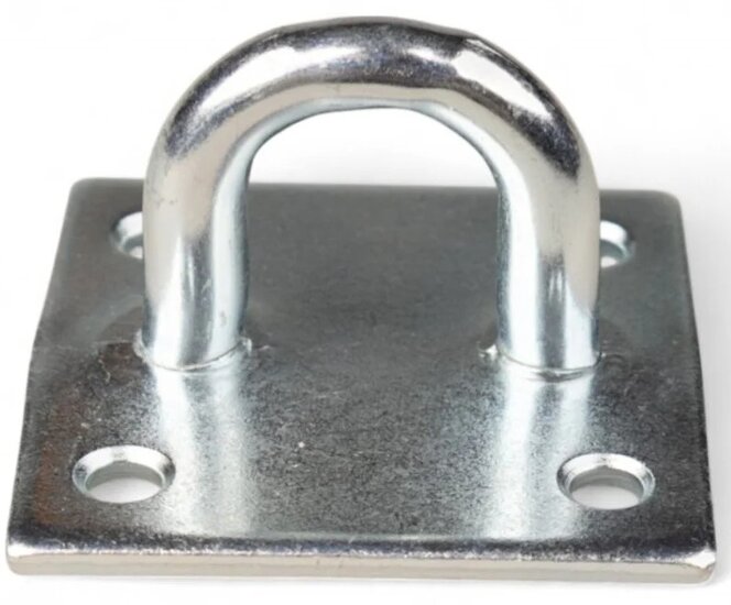 55 x 55 mm 8 mm dik verzinkt dekoog -&nbsp;vloeroog - bindoog - aanhangeroog - montagebeugel&nbsp;- grondplaat