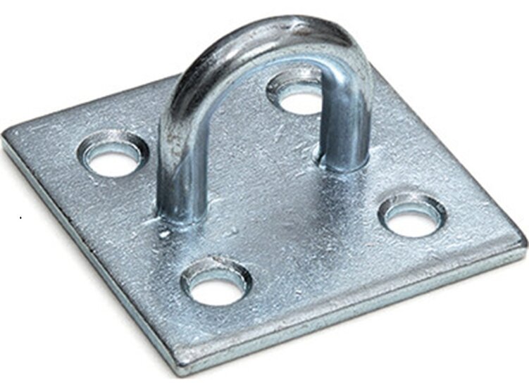 40 x 40 mm 5 mm dik verzinkt dekoog -&nbsp;vloeroog - bindoog - aanhangeroog - montagebeugel&nbsp;- grondplaat&nbsp;