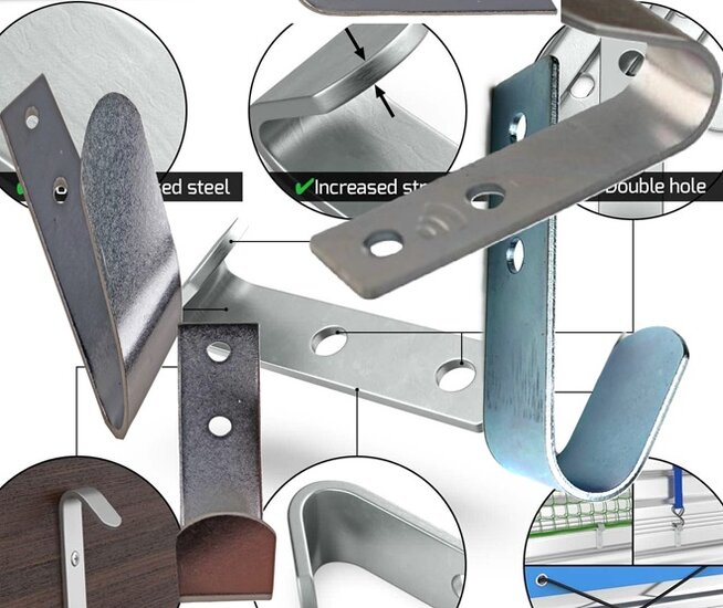 70 x 20 mm verzinkt touwhaak schroefbaar - sjorhaak