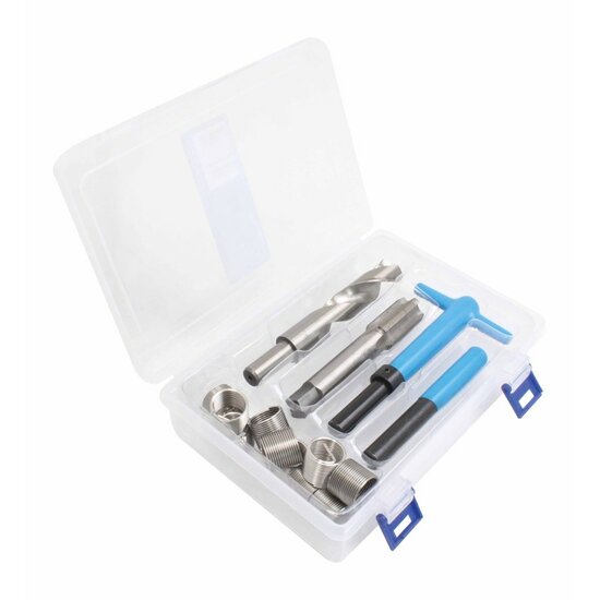 m18 x 1.5 draadreparatie set - helicoil set - schroefdraad reparatieset - helicoils - schroefdraadherstel set - satra