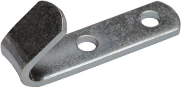 52 x 13 x 2 mm verzinkt corrosseriehaak - schroefbaar touwhaak