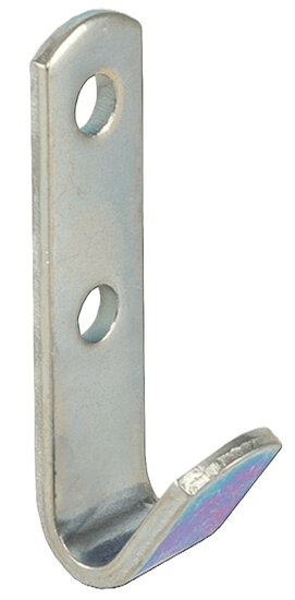 52 x 13 x 2 mm verzinkt corrosseriehaak - schroefbaar touwhaak