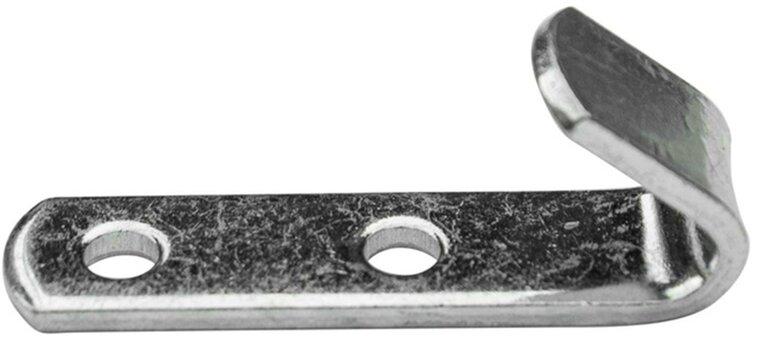 52 x 13 x 2 mm verzinkt corrosseriehaak - schroefbaar touwhaak