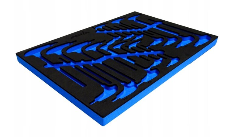 22 delige foam inlay - inbus en torxsleutel inlegstuk - gereedschapswagen inzetstuk - asta