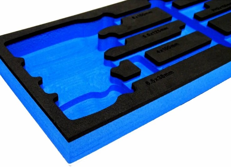 8 delige foam inlay - schroevendraaier inlegstuk - gereedschapswagen inzetstuk - asta