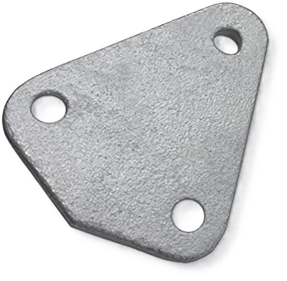 40 x 45 mm &nbsp;gegalvaniseerd metalen driehoek touwhaak - schroefbaar sjorhaak 3 gaten - spanhaak- aanhangerhaak