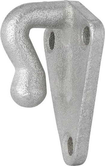 40 x 45 mm &nbsp;gegalvaniseerd metalen driehoek touwhaak - schroefbaar sjorhaak 3 gaten - spanhaak- aanhangerhaak