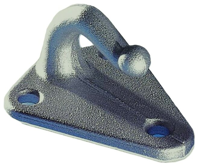 40 x 45 mm &nbsp;gegalvaniseerd metalen driehoek touwhaak - schroefbaar sjorhaak 3 gaten - spanhaak- aanhangerhaak