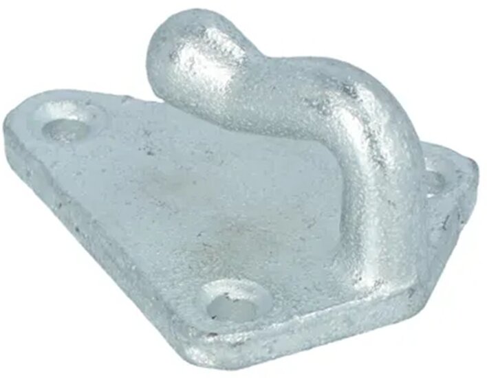 40 x 45 mm &nbsp;gegalvaniseerd metalen driehoek touwhaak - schroefbaar sjorhaak 3 gaten - spanhaak- aanhangerhaak