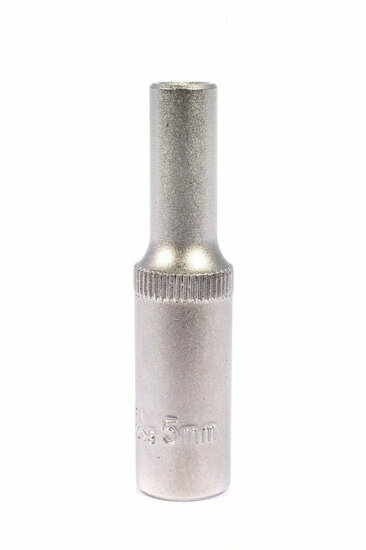 5 mm twaalfkant dop - 1/4 duims aansluiting - dopsleutel - rateldop - dop - asta