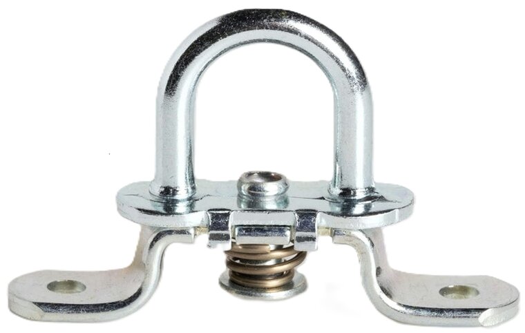 42 x 22mm verzinkt ovale draaibare zeilsluiting -&nbsp;huifsluiting metaal - tourniquet - zeiloog - bindoog - draaiwervel&nbsp;