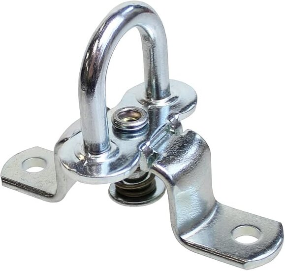 42 x 22mm verzinkt ovale draaibare zeilsluiting -&nbsp;huifsluiting metaal - tourniquet - zeiloog - bindoog - draaiwervel&nbsp;