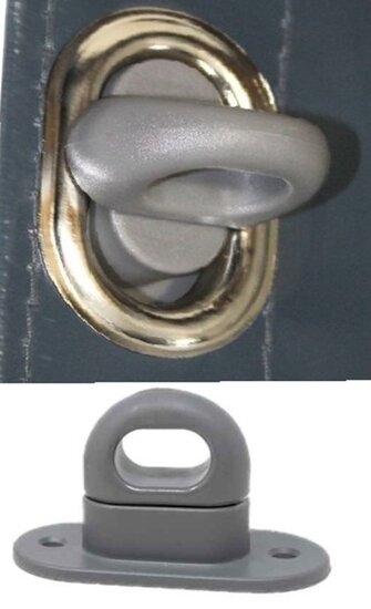 42 x 22 mm draaisluiting kunststof - zeilsluiting - patentdraaier - twistlock voor dekzeilen en gaaskleden - tourniquet draaier