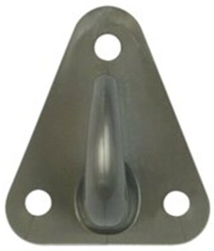 43 x 37 mm grijze kunstof touwhaak - nylon bindhaak - eleastiekhaak - aanhangernet haak - carrosseriehaak - zeilhaak