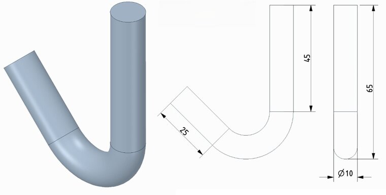 10 mm dik 65 mm lang lasbaar touwhaak&nbsp;- metalen&nbsp;aanhangerhaak - bindhaak - trailerhaak&nbsp; - sjorhaak