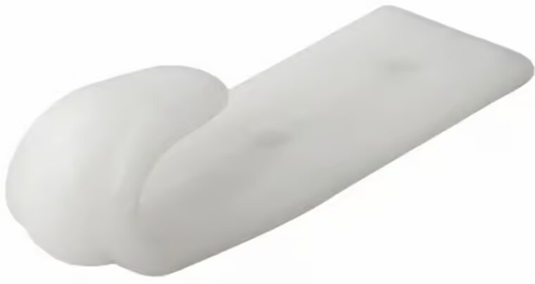 65 x 20 mm wit kunststof nylon&nbsp;touwhaak schroefbevestiging&nbsp;- witte bindhaak voor de aanhanger - sjorhaak - nethaa