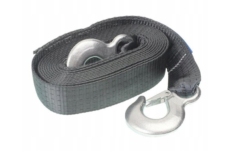 4 ton x 5 meter sleepband - sleepkabel met haken - trekband - sleeplint - gmp