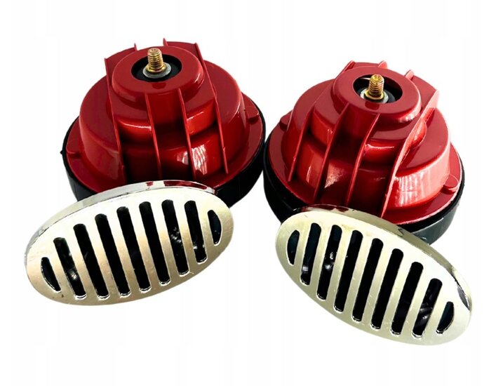 110 db tweetonig claxon - hoorn 12 volt - 500 hz toeter - auto toeter - signaalhoorn - gmp