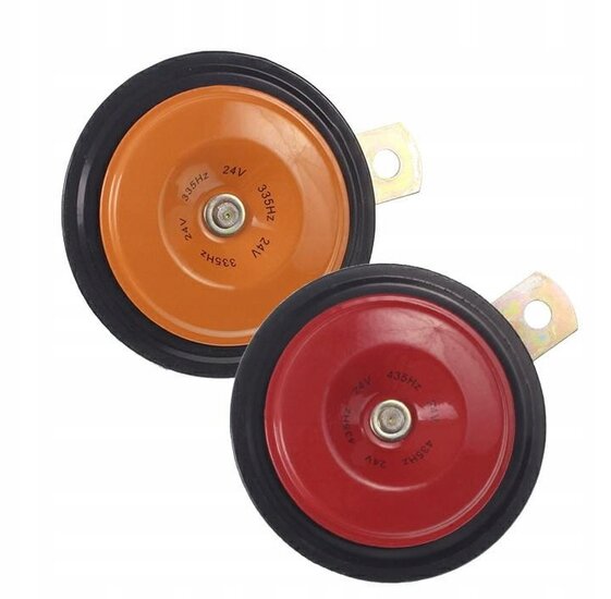 92 mm tweetonig claxon - hoorn 24 volt - 435 hz toeter - auto toeter - signaalhoorn - gmp