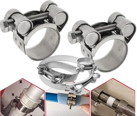 74-79 mm -&nbsp;24 mm breed&nbsp;slangklem - buisklem staal verzinkt - scharnierboutklem - bevestigingsklem - hose clamp - bandklem&nbsp;