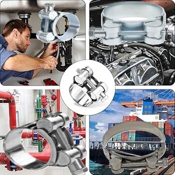 74-79 mm -&nbsp;24 mm breed&nbsp;slangklem - buisklem staal verzinkt - scharnierboutklem - bevestigingsklem - hose clamp - bandklem&nbsp;