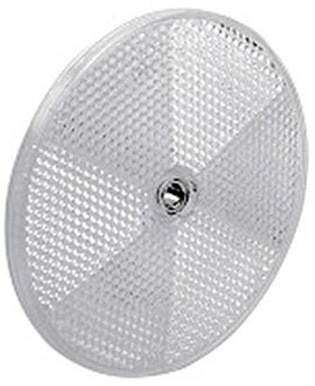 reflector wit 85 mm rond met boutgat 