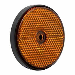 oranje reflector rond 60mm met boutgat 