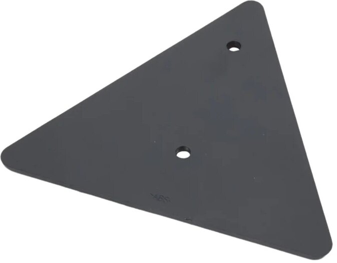 133 x 152 mm driehoek reflector met e11 keurmerk - waarschuwingsdriehoek - reflectordriehoek met boutgaten 
