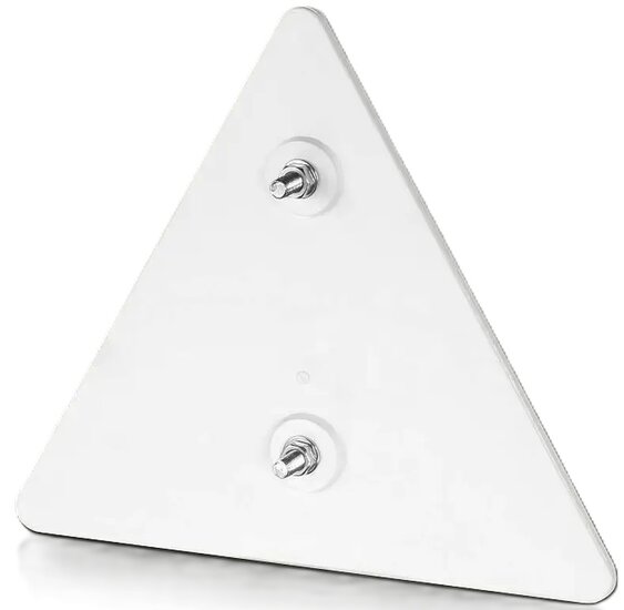 160x140mm reflector driehoek rood - driehoekreflector&nbsp;e9 keurmerk&nbsp;- reflectieplaat - waarschuwing reflector - was