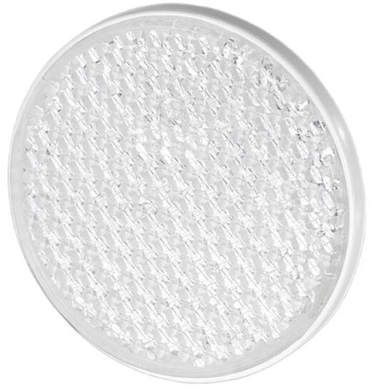 63 mm ronde witte&nbsp;reflector met e20 keur - &nbsp;reflector wit&nbsp;met boutverbinding - aanhangerreflector voor de 