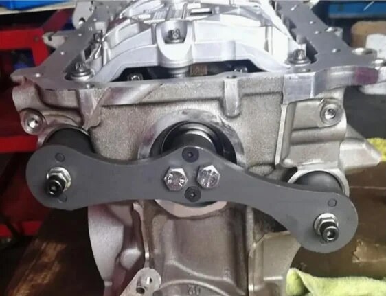 bmw b47 b48 en n47 motor uitlijningsset voor balansas - balansasblokkeer gereedschap - uitlijngereedschap - satra