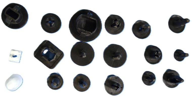 nissan autoclips assortiment 408&nbsp;delig - drukclips&nbsp;- deurpaneel clips - interieurclips - autoclips asta
