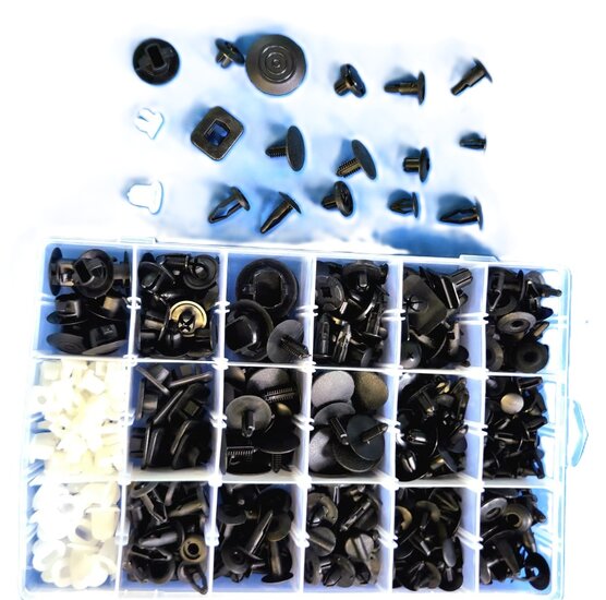 nissan autoclips assortiment 408&nbsp;delig - drukclips&nbsp;- deurpaneel clips - interieurclips - autoclips asta