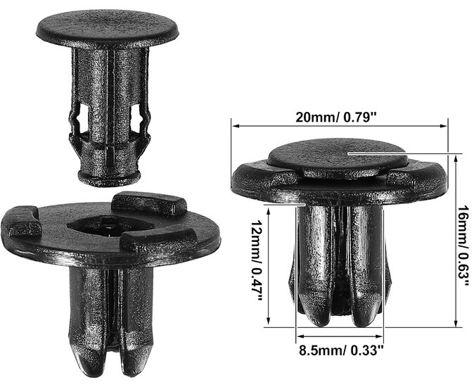 nissan autoclips assortiment 408&nbsp;delig - drukclips&nbsp;- deurpaneel clips - interieurclips - autoclips asta
