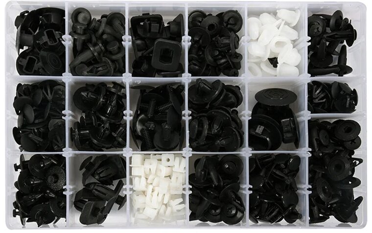 nissan autoclips assortiment 408&nbsp;delig - drukclips&nbsp;- deurpaneel clips - interieurclips - autoclips asta