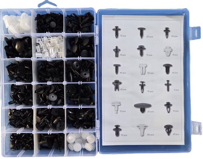 ford interieur 415 delige clip set - autoclips&nbsp;- interieurclips - autoklemmen - bekledingclips asta