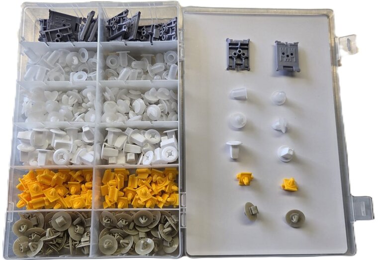 renault interieur clip set 300 delig&nbsp;- autoclips&nbsp;- bekledingclips&nbsp;- kunstof klemmen - dashboardclips&amp;#x00a