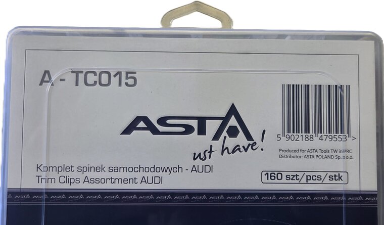 audi Interieurclip set 160 delig - autobekledingclisp&nbsp;- kunststofklemmen - trimclips - autoclips&nbsp;- drukclips