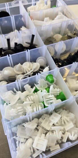 audi Interieurclip set 160 delig - autobekledingclisp&nbsp;- kunststofklemmen - trimclips - autoclips&nbsp;- drukclips