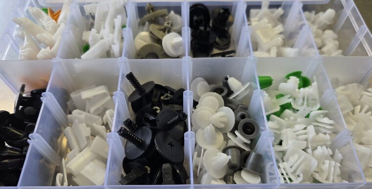 audi Interieurclip set 160 delig - autobekledingclisp&nbsp;- kunststofklemmen - trimclips - autoclips&nbsp;- drukclips