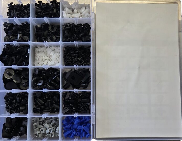 mazda autoclips assortiment 475&nbsp;delig - klemmen - deurpaneel clips - kunststof interieurclips - trim drukkers