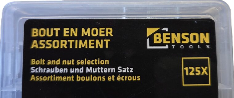125 delige bouten en moeren assortiment met kruiskop - m5 en m6 bouten en moeren - assortimentsbakje bout en moer