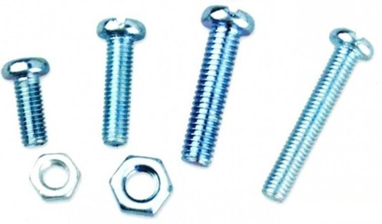 125 delige bouten en moeren assortiment met kruiskop - m5 en m6 bouten en moeren - assortimentsbakje bout en moer