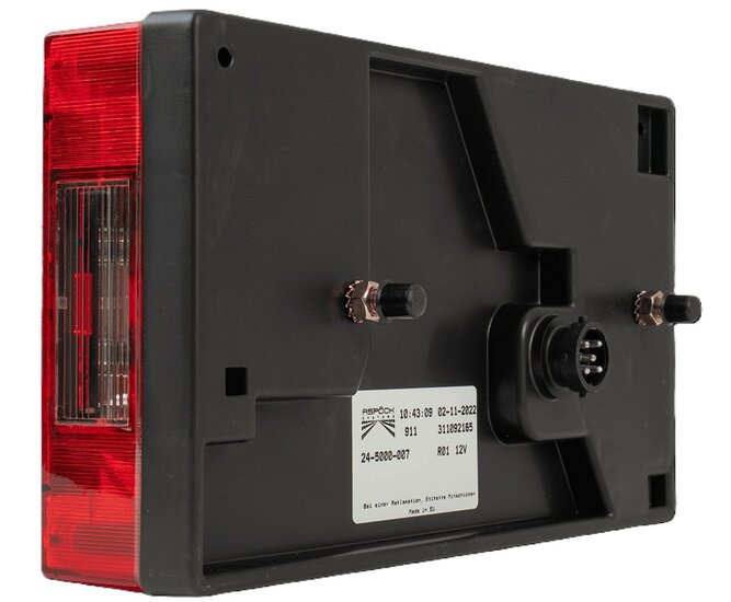 multipoint 1 achterlicht links 12 volt - achterlicht&nbsp;135x240mm met bajonet aansluiting&nbsp;-&nbsp; asp&ouml;ck aanhangerverlichting
