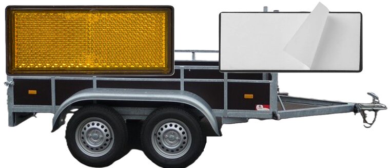 86 x 40 mm benson 2x oranje rechthoek&nbsp;reflector plak e4 keurmerk - plakreflector&nbsp;- reflectoren zijkant van de aan