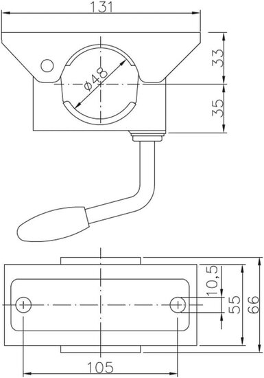 neuswielklem 48 mm -&nbsp;steunpootklem - neuswiel klem - steun poot klem - buisklem&nbsp;aanhangerneuswiel&nbsp;
