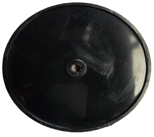 2X 85 mm ronde oranje / amber schroefbare reflector e4 keurmerk - boutbare reflector rond - aanhangerreflector zijkant