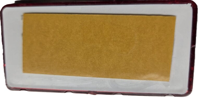95 X 45 mm rode rechthoek plak reflector e20 keurmerk - zelfklevende&nbsp;reflector wital up-60&nbsp;rood - achterkant voer