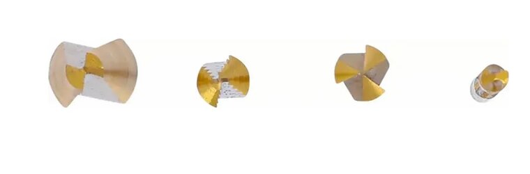 hss boren set 4 delig - stappenboor - freesboor - verzinkboor - kegelboor - borenset - boorset - hofftech